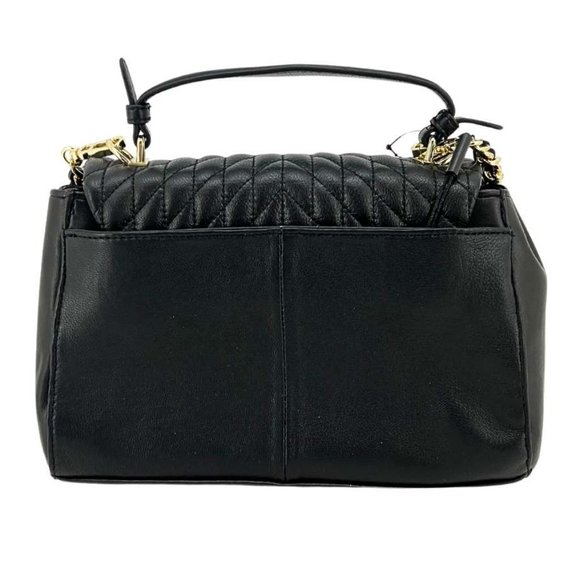 Karl Lagerfeld | Women's Lucien Satchel | Black | 10" X 6.25" - Picture 2 of 5